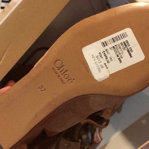 SOLD!!! Chloe foster wedge sandal - Picture 5 of 5